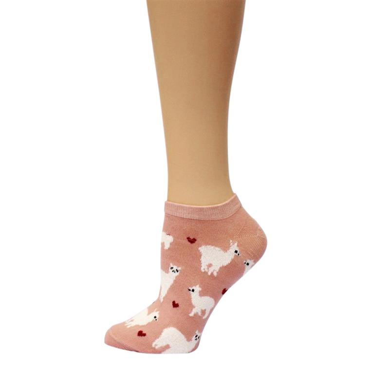 Load image into Gallery viewer, Alpaca Love No-Show Cotton Socks