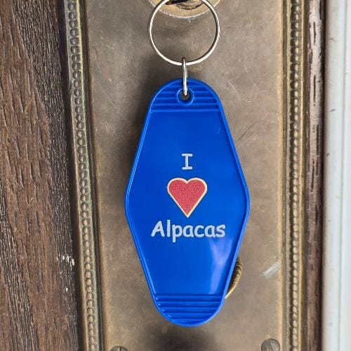 Load image into Gallery viewer, Alpaca Vintage Motel Keychain Souvenir