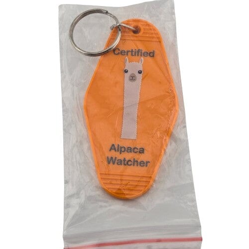 Load image into Gallery viewer, Alpaca Vintage Motel Keychain Souvenir