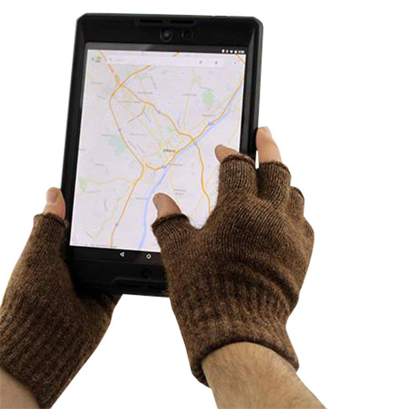 Load image into Gallery viewer, Alpaca Work/Play Fingerless Alpaca Gloves