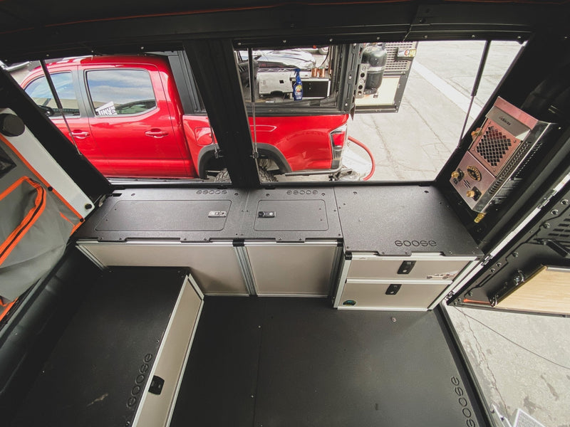 Load image into Gallery viewer, Alu-Cab Alu-Cabin Canopy Camper - Toyota Tundra 2007-2021 2nd and 2.5 Gen. - Middle Utility Module - 6'5" Bed