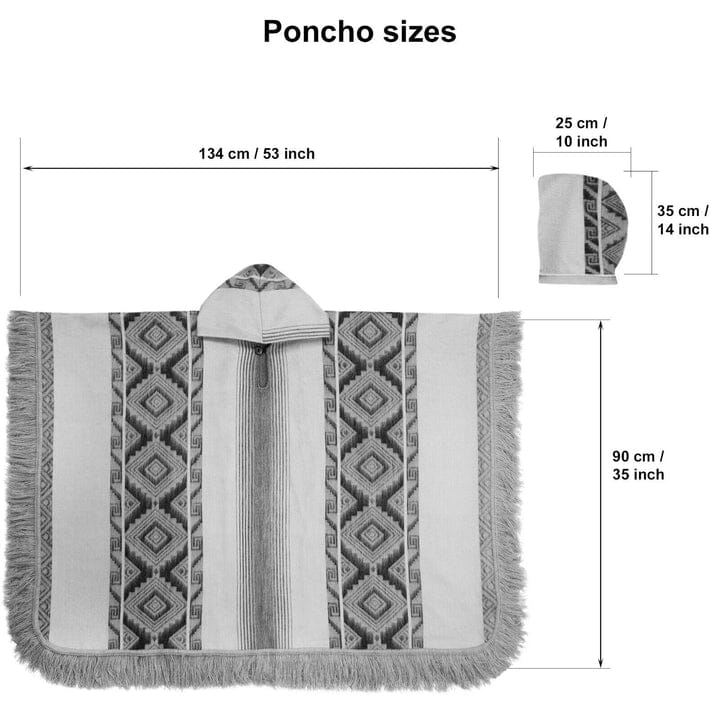 Load image into Gallery viewer, Andean Sky Alpaca Poncho