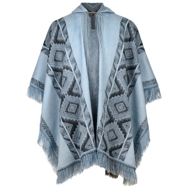 Load image into Gallery viewer, Andean Sky Alpaca Poncho