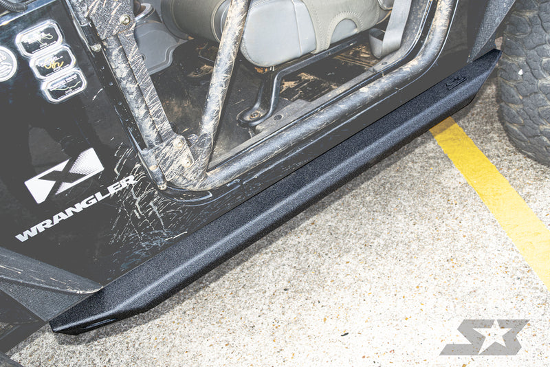 Load image into Gallery viewer, Jeep Wrangler JK "Ambush Series" Side Steps / Rock Sliders w/ Integrated LED Rock Lights