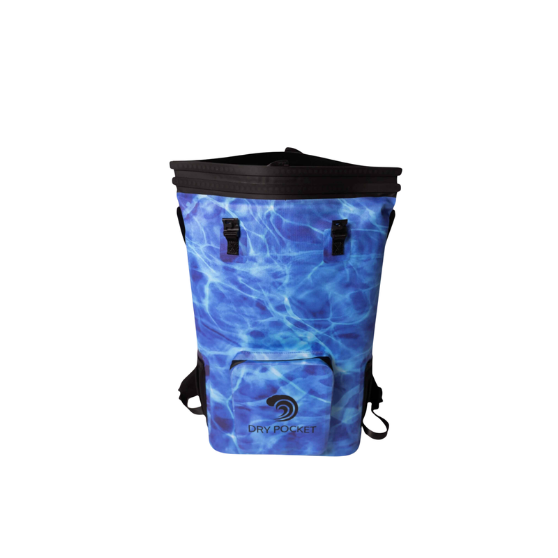 Load image into Gallery viewer, Waterproof Floating Backpack Cooler - Ocean Blue