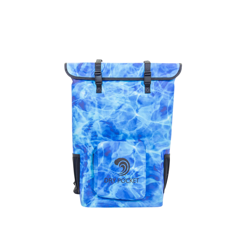 Load image into Gallery viewer, Waterproof Floating Backpack Cooler - Ocean Blue