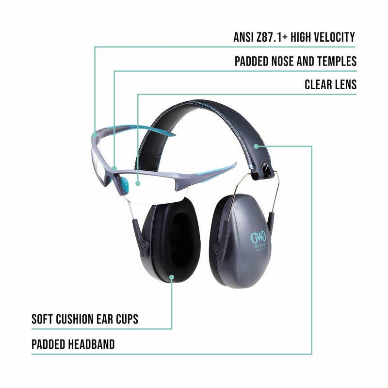 Load image into Gallery viewer, Assure Protective Safety Glasses and Earmuff Set