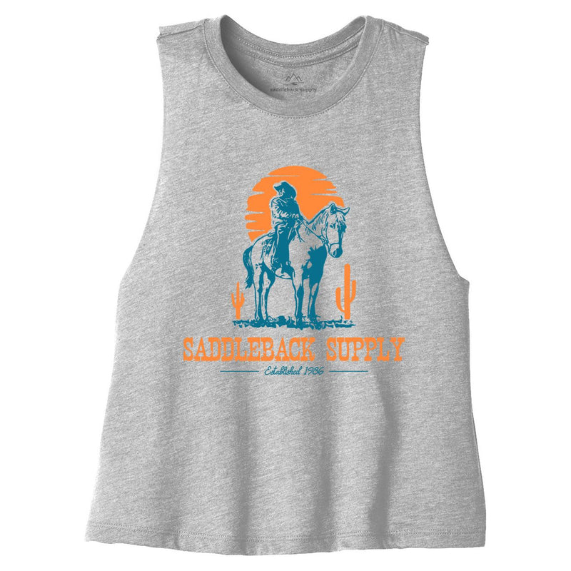 Load image into Gallery viewer, Cowboy & Trusty Steed Crop Top