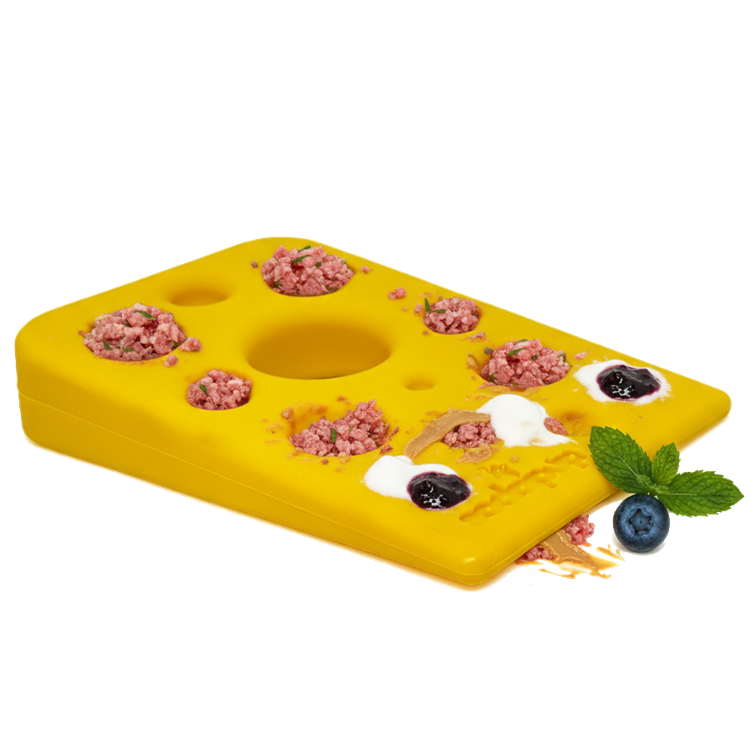 Load image into Gallery viewer, Swiss Cheese Wedge Nylon Dog Chew Toy for Aggressive Chewers | SodaPup