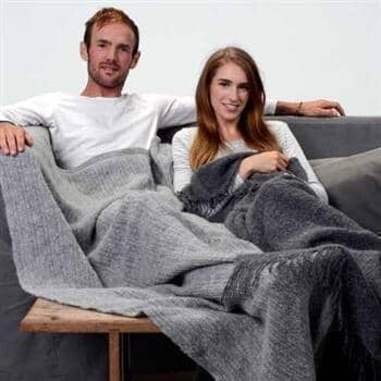 Load image into Gallery viewer, Aurora Knit Alpaca Throw