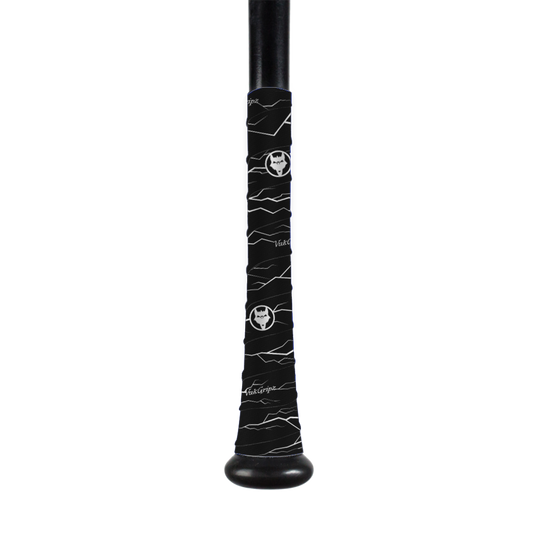 Pulse Black with White Bat Grip Tape