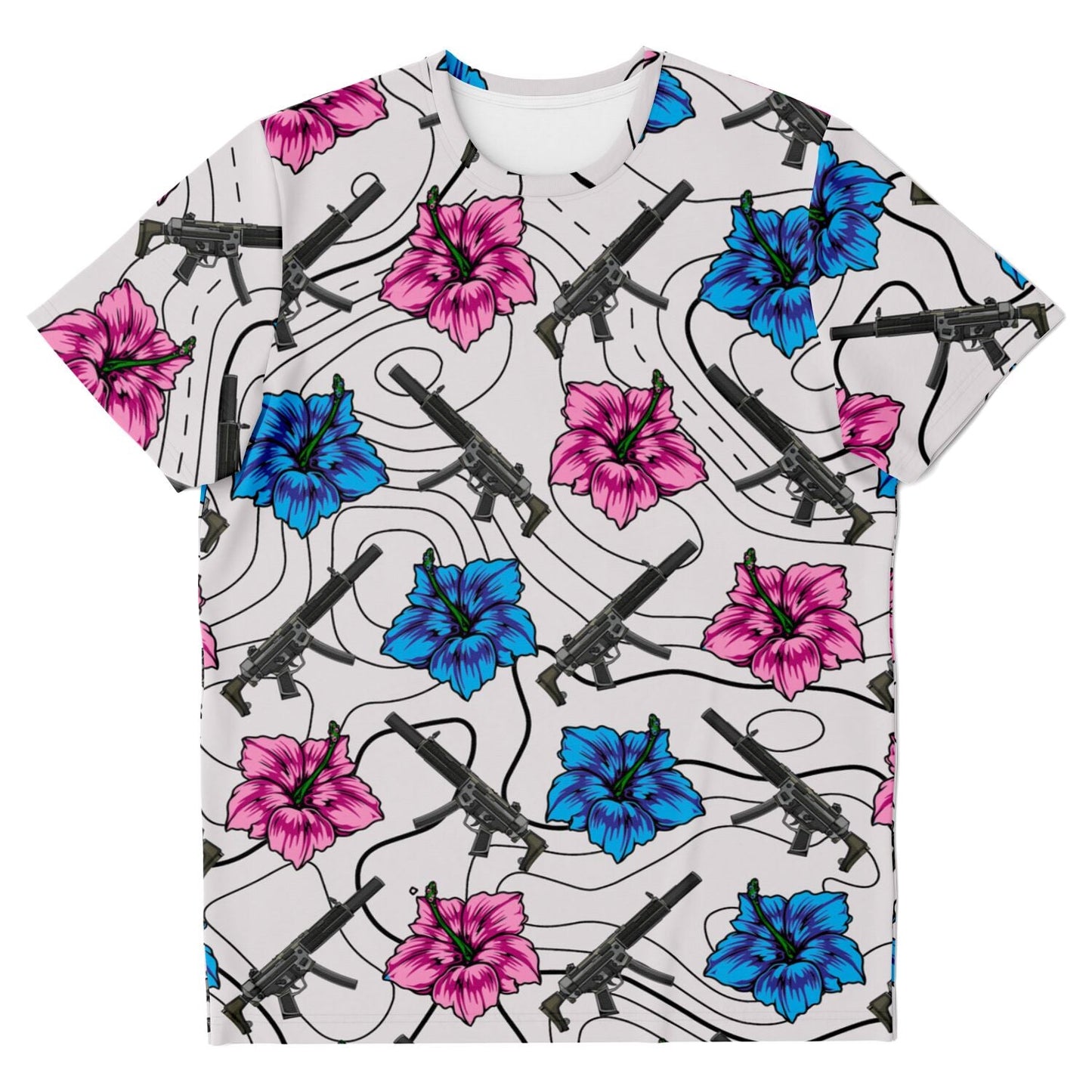 Rad Pam High Capacity Hibiscus White T-Shirt