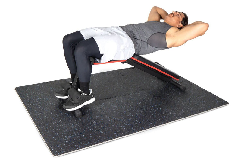 Load image into Gallery viewer, Rubber Top Exercise Puzzle Mat 0.75in 24sqft
