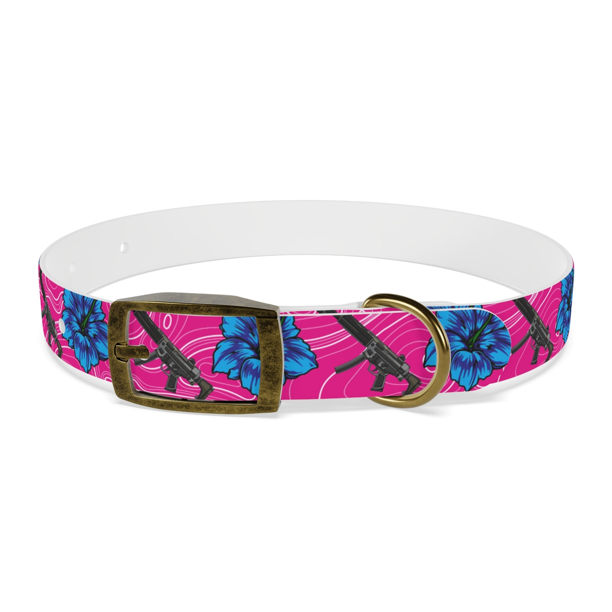 Rad Palm High Capacity Hibiscus Dog Collar