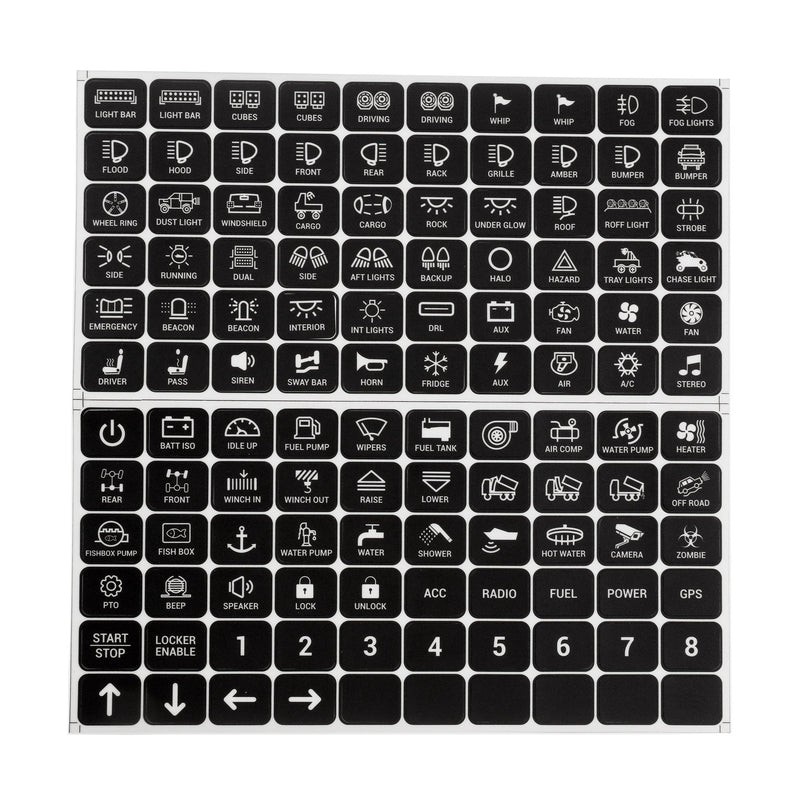 Load image into Gallery viewer, 120 Universal Stickers for AC-1200/AR-600/RA80 XL/RB80 XL Switch Panel