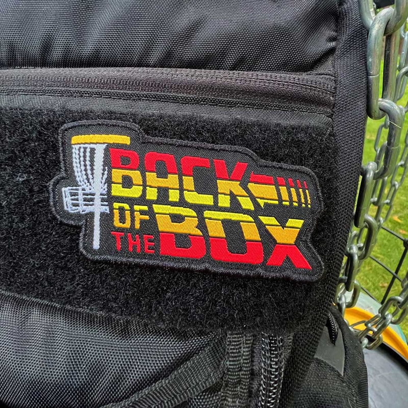 Load image into Gallery viewer, Back Of The Box Disc Golf Patch - Hook And Loop