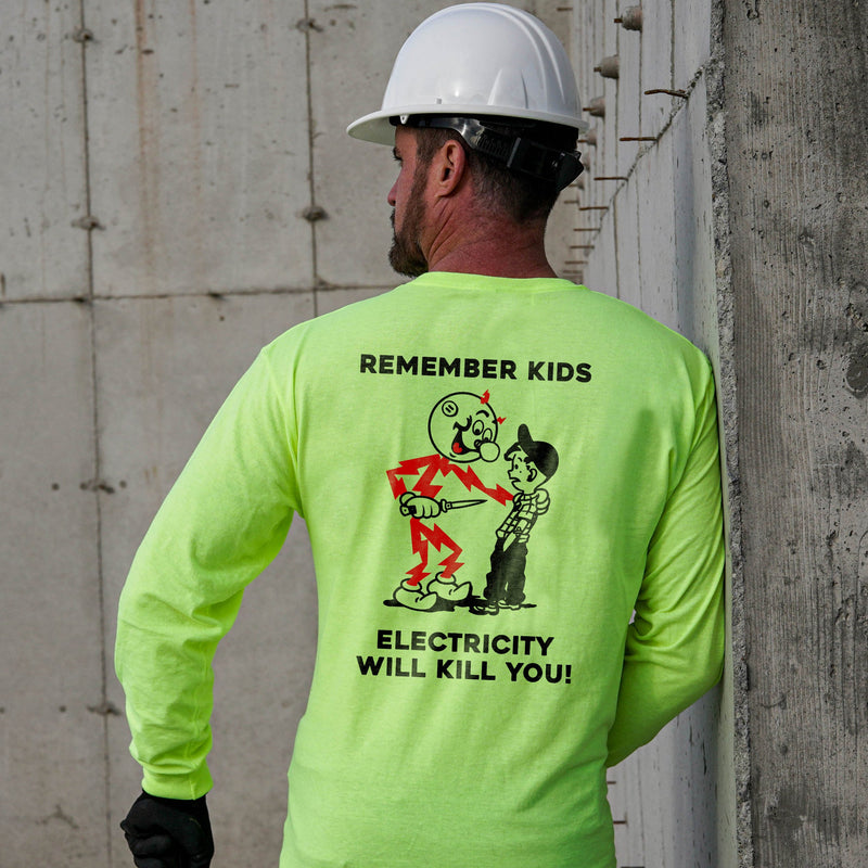 Load image into Gallery viewer, Remember Kids - Long Sleeve Hi-Vis T-Shirt