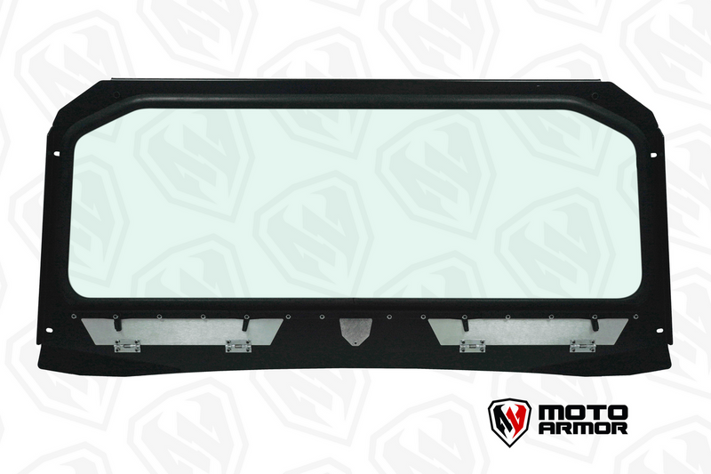 Load image into Gallery viewer, Vented Full Glass Windshield for Polaris General Black