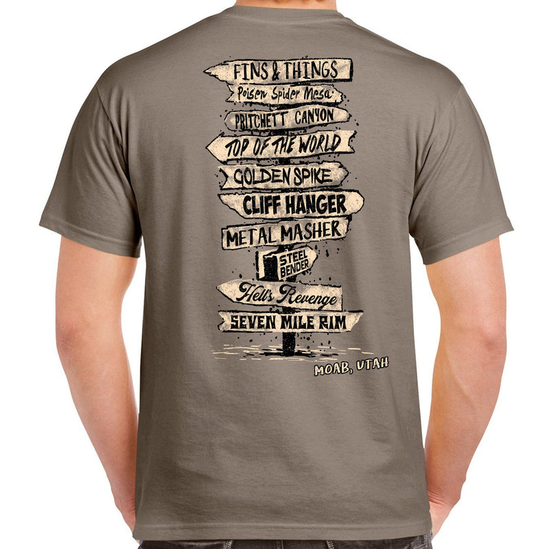 Load image into Gallery viewer, Moab Trails Sign T-Shirt