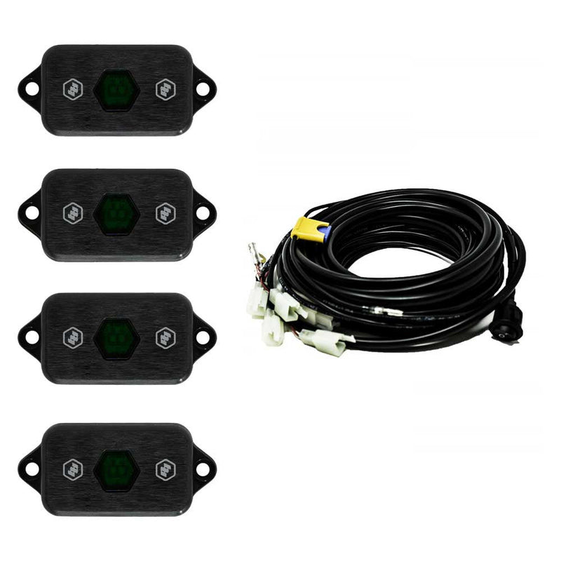 Load image into Gallery viewer, Baja Designs Universal LED Rock Light Kit – 4 Pods