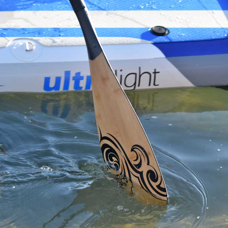 Load image into Gallery viewer, NIXY 3-Piece Adjustable 100% Carbon Fiber SUP Pro Paddle with Bamboo