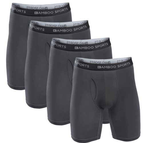Load image into Gallery viewer, Men's 6" Inseam Bamboo Rayon Boxer Briefs - 4 Pack
