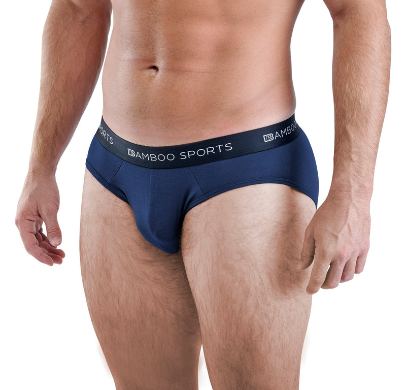 Load image into Gallery viewer, Men's Bamboo Rayon No Fly Briefs Available in all sizes & 3 Colors, 4 Pack