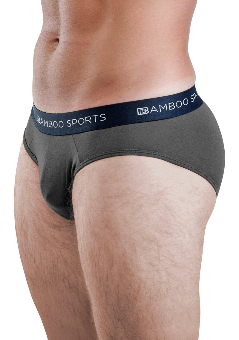 Load image into Gallery viewer, Men's Bamboo Rayon No Fly Briefs Available in all sizes & 3 Colors, 4 Pack