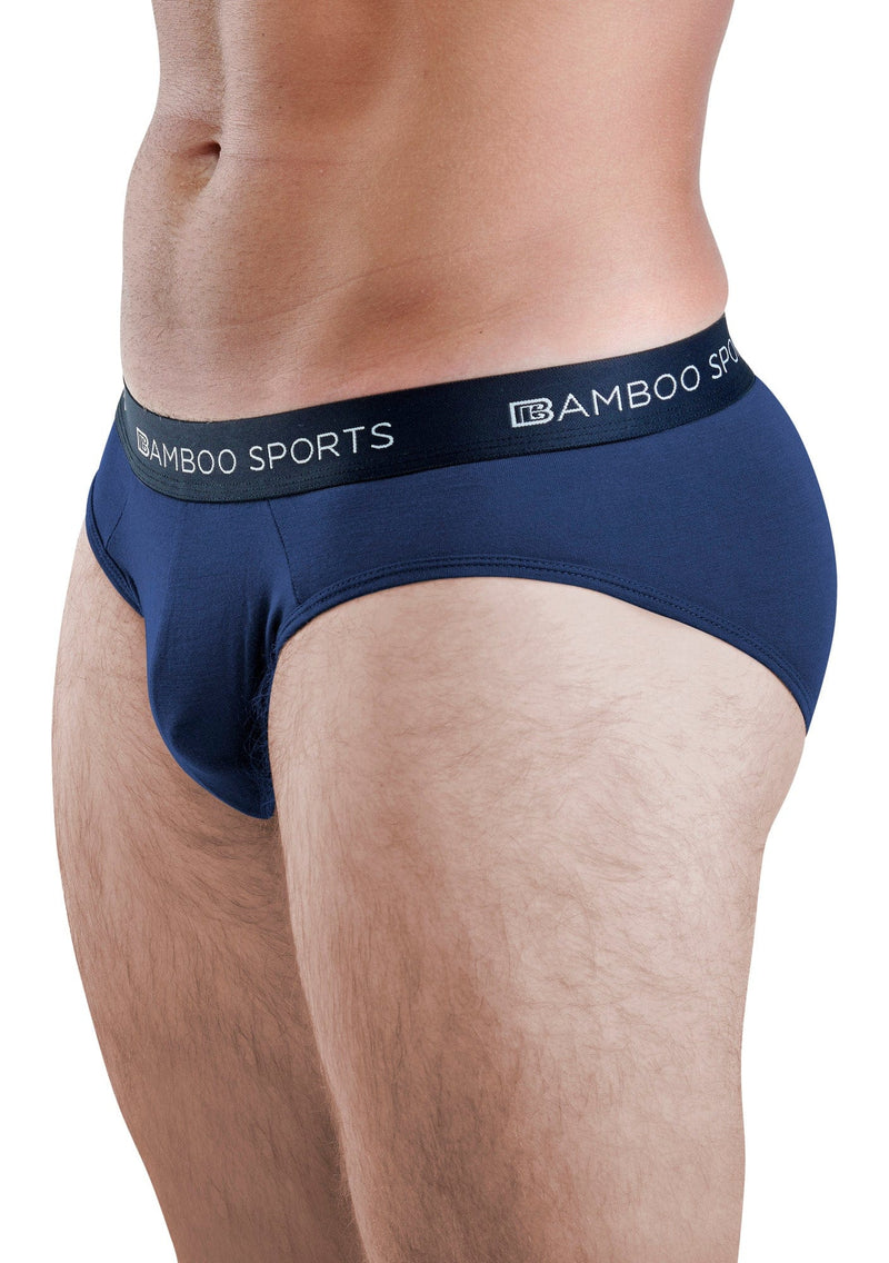 Load image into Gallery viewer, Men's Bamboo Rayon No Fly Briefs Available in all sizes & 3 Colors, 4 Pack
