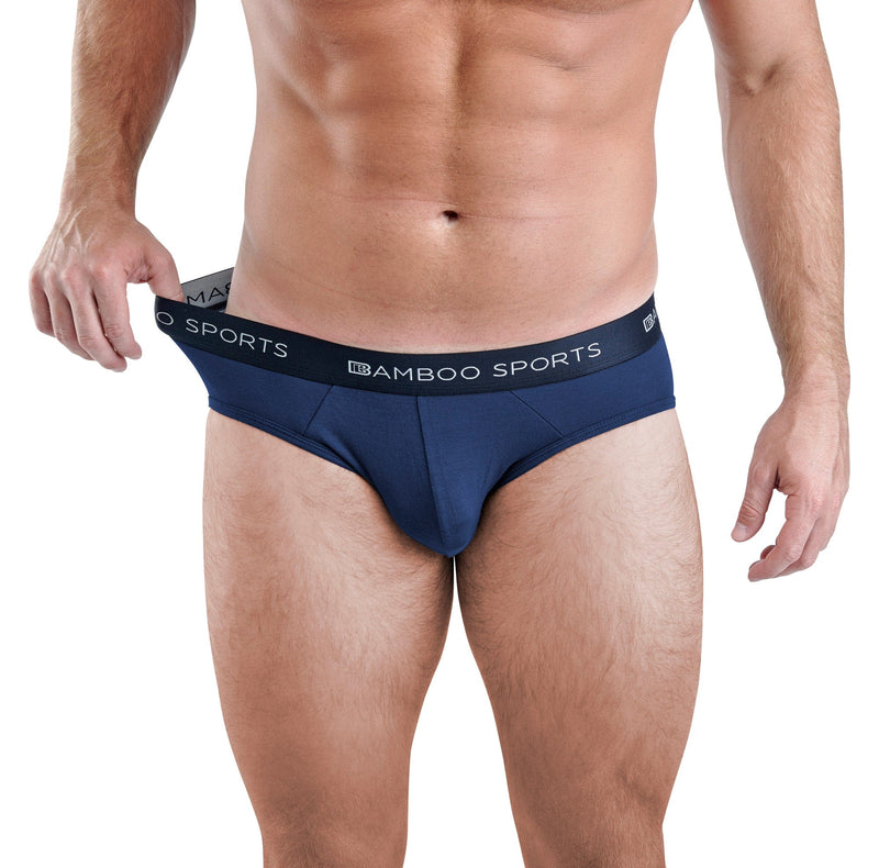 Load image into Gallery viewer, Men's Bamboo Rayon No Fly Briefs Available in all sizes & 3 Colors, 4 Pack