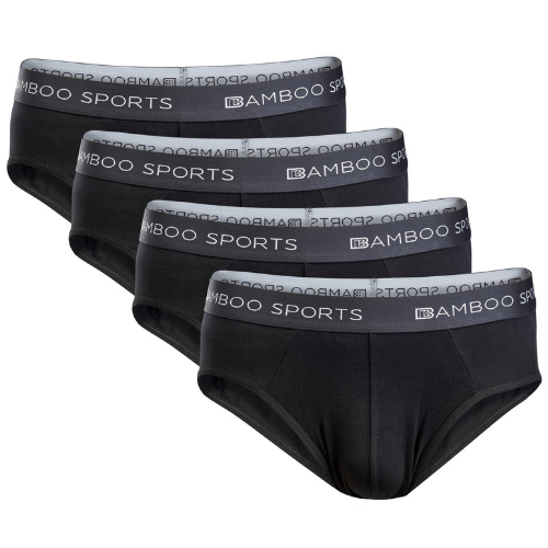 Load image into Gallery viewer, Men's Bamboo Rayon No Fly Briefs Available in all sizes & 3 Colors, 4 Pack