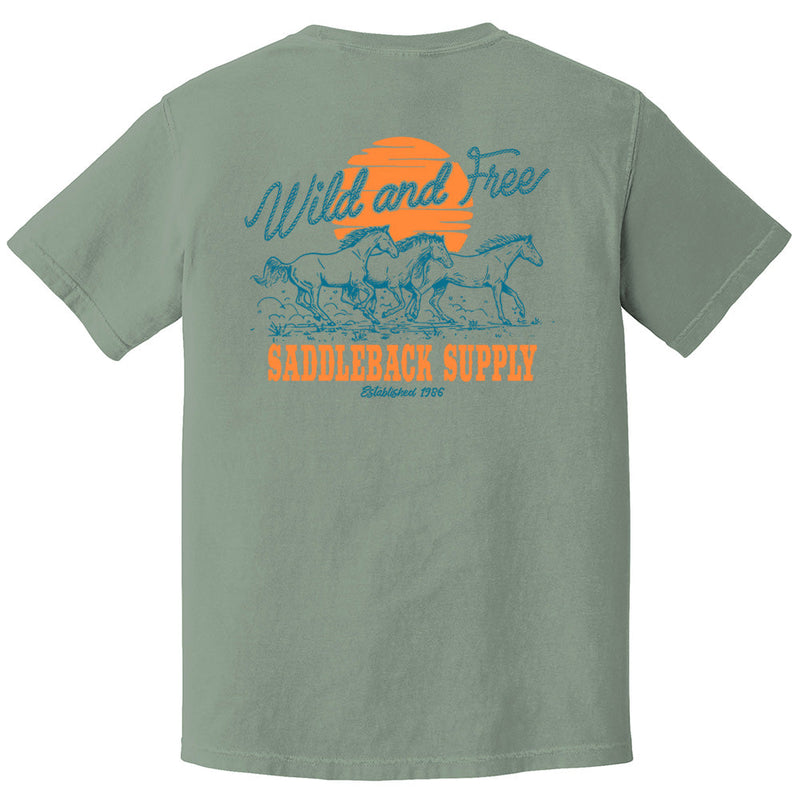 Load image into Gallery viewer, Wild and Free Pigment Tee