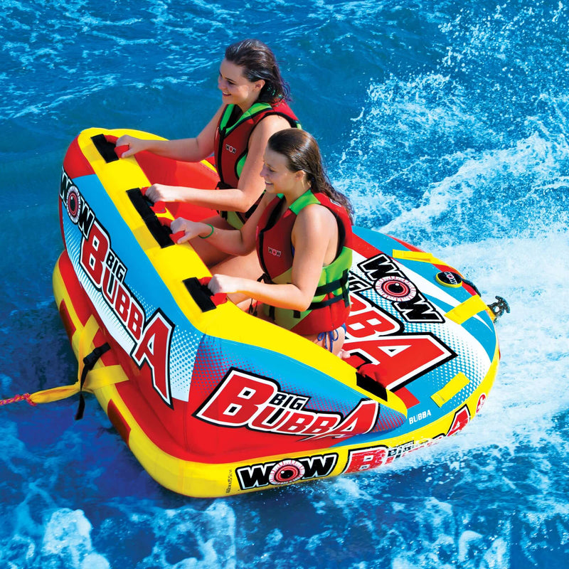 Load image into Gallery viewer, WOW Watersports Big Bubba Hi Vis 2 Person Towable Water Tube For Pool and Lake