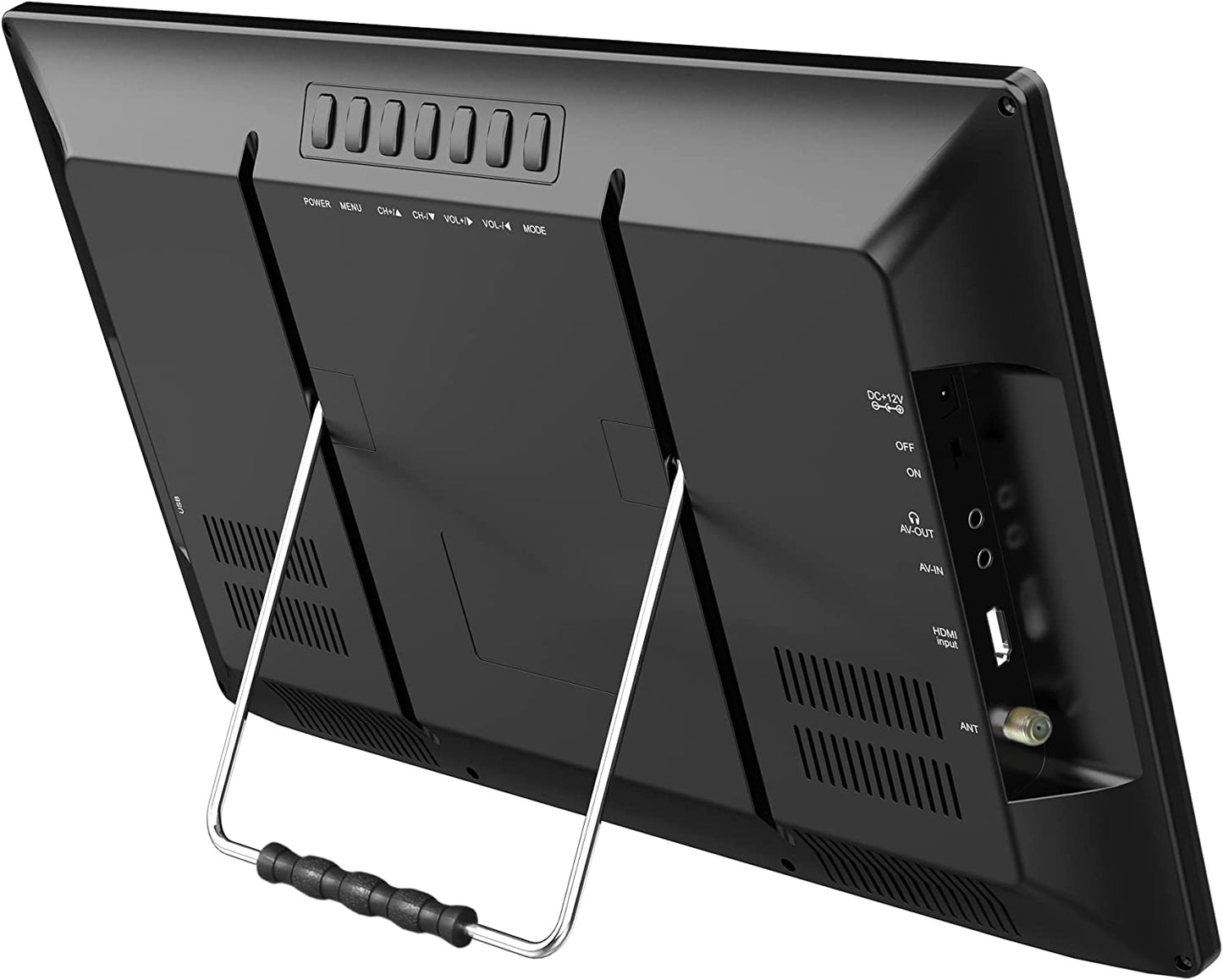 Portable 16" 12 Volt ACDC TV & Digital Multimedia Player with Built-in Rechargeable Lithium Battery & DC Car Cord (NT-1600)