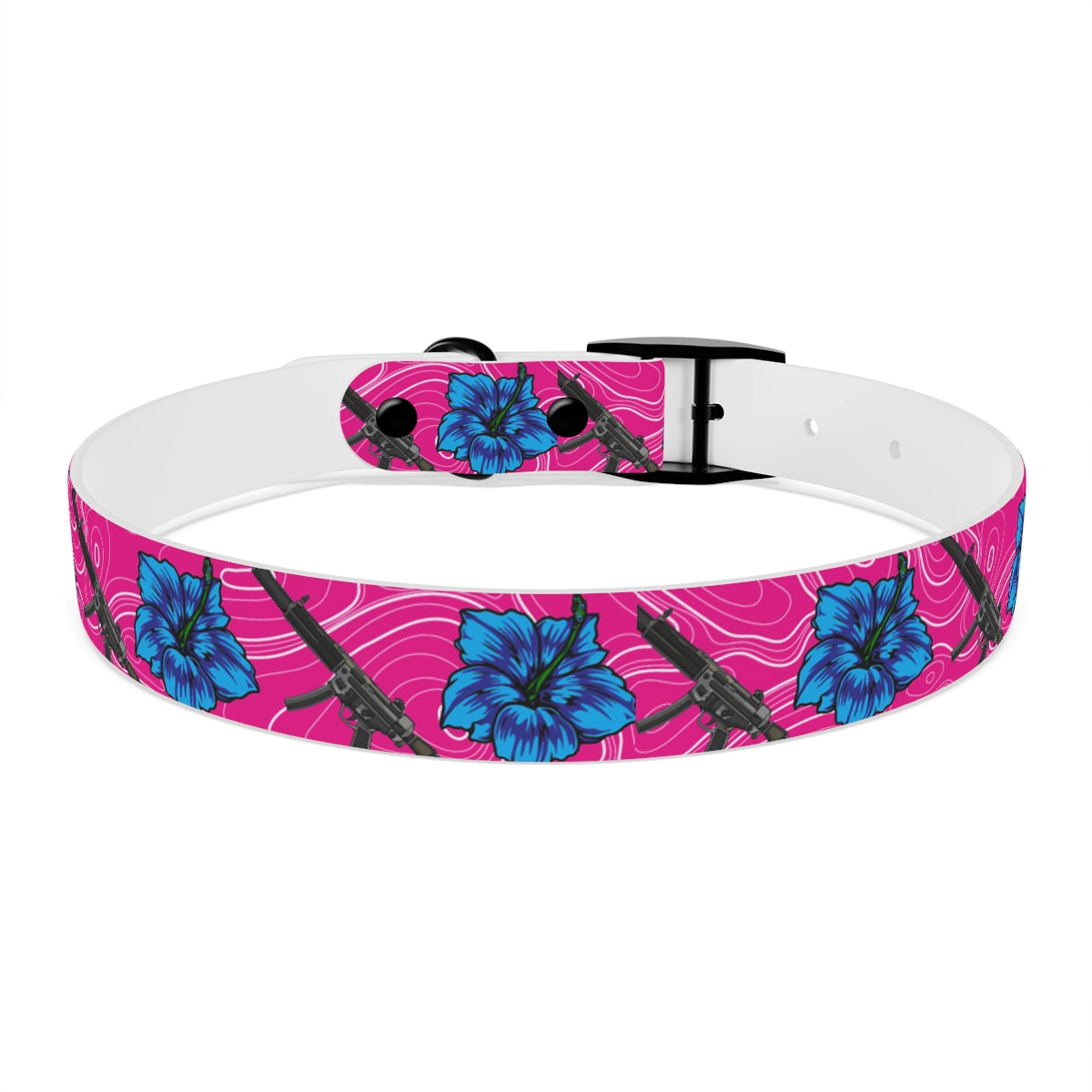 Rad Palm High Capacity Hibiscus Dog Collar