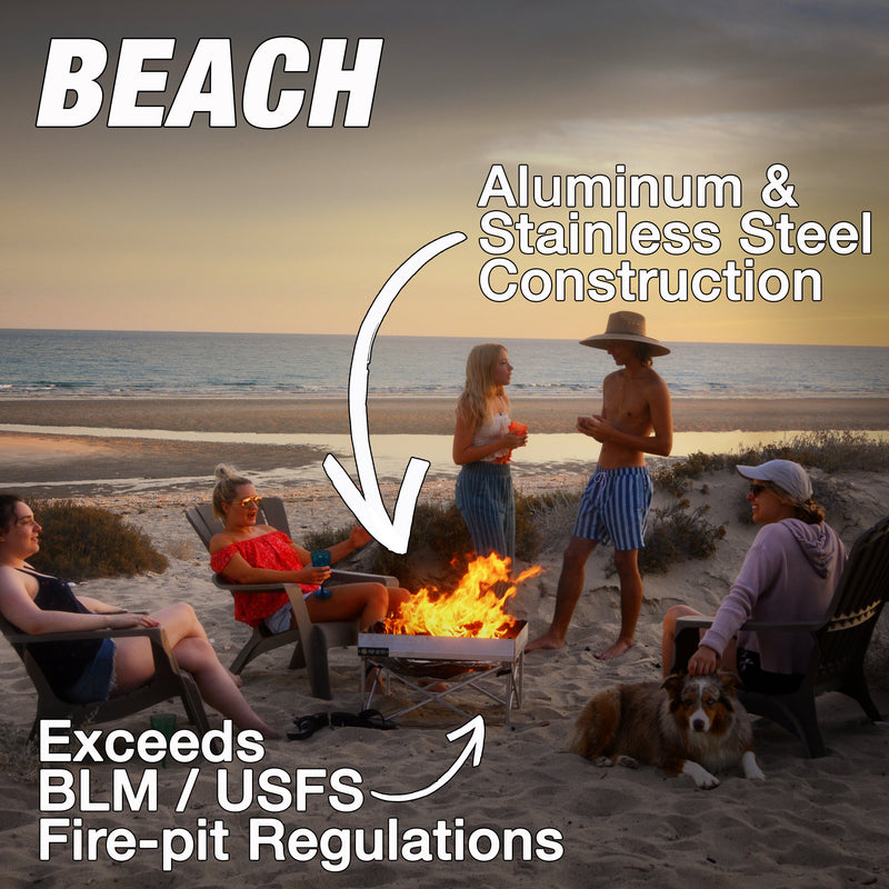Load image into Gallery viewer, Fireside Outdoor Pop-Up Fire Pit & Heat Shield Bundle