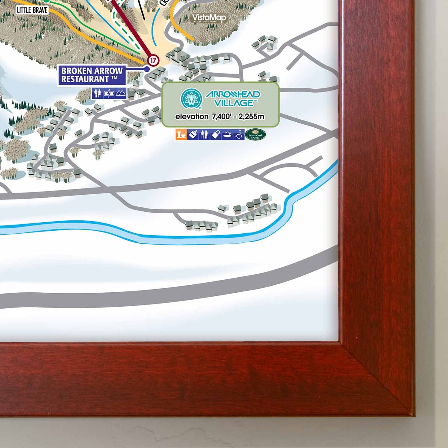Beaver Creek Ski Resort Trail Map Poster