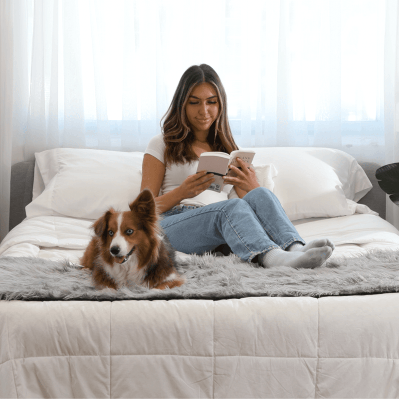 Load image into Gallery viewer, PupProtector™ Waterproof Bed Runner - Charcoal Grey