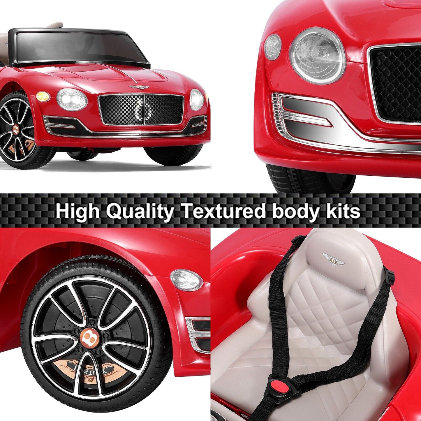 12V 2.4G Bentley Style Kids Electric Ride On Car with Remote Control