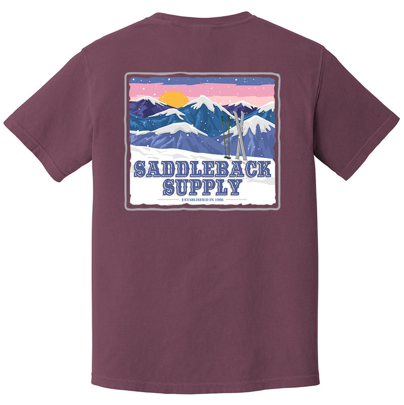 Load image into Gallery viewer, Snowy Peaks Pigment Tee