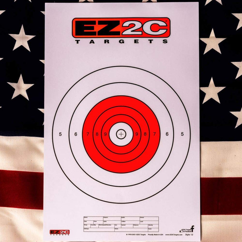 Load image into Gallery viewer, EZ2C Targets #12: Paper Shooting Targets for B16 11"x17" USA MADE