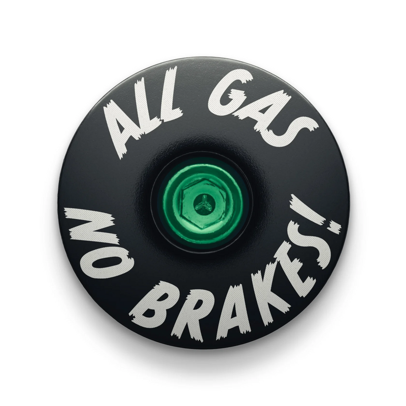 Load image into Gallery viewer, All Gas No Brakes - Custom Bike Headset Cap