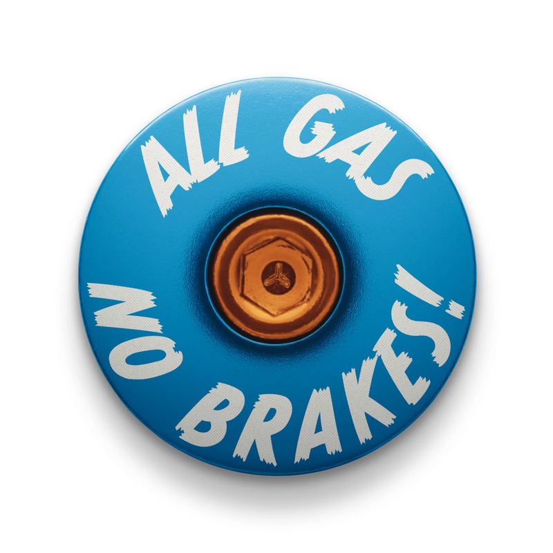 Load image into Gallery viewer, All Gas No Brakes - Custom Bike Headset Cap