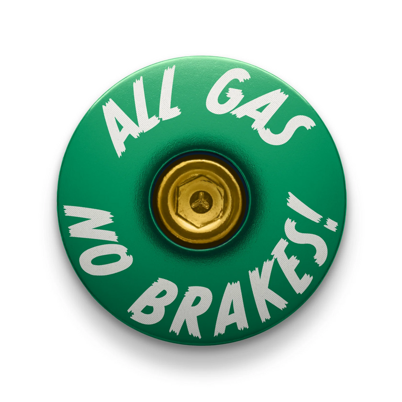 Load image into Gallery viewer, All Gas No Brakes - Custom Bike Headset Cap