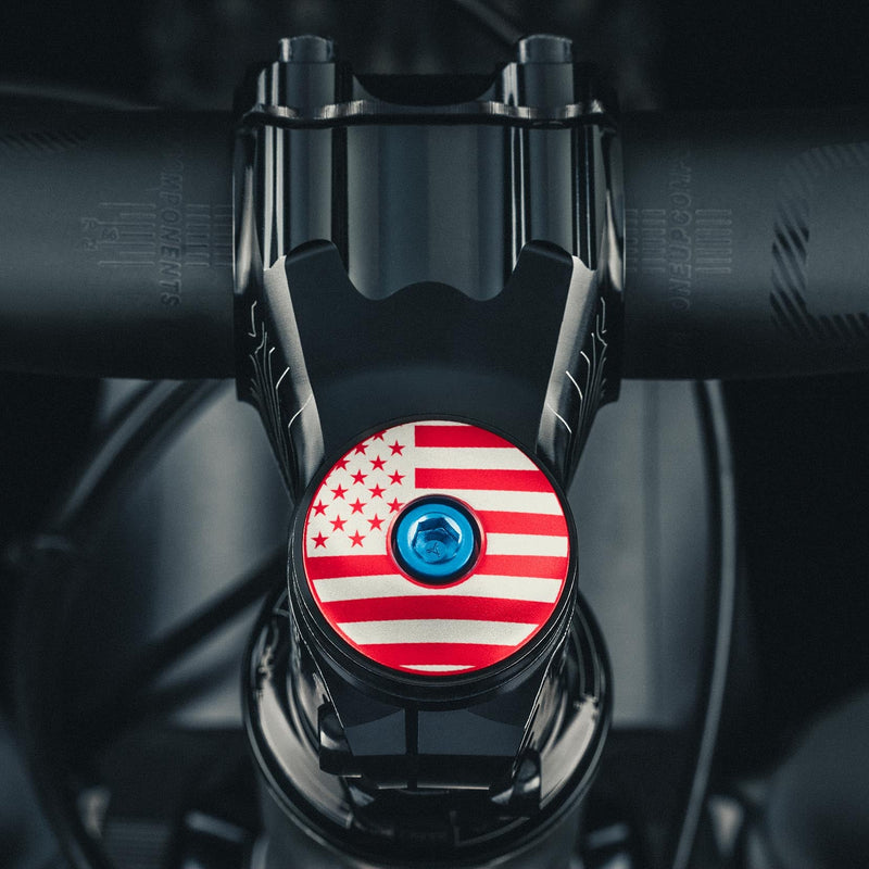 Load image into Gallery viewer, American Flag Custom Bike Headset Cap