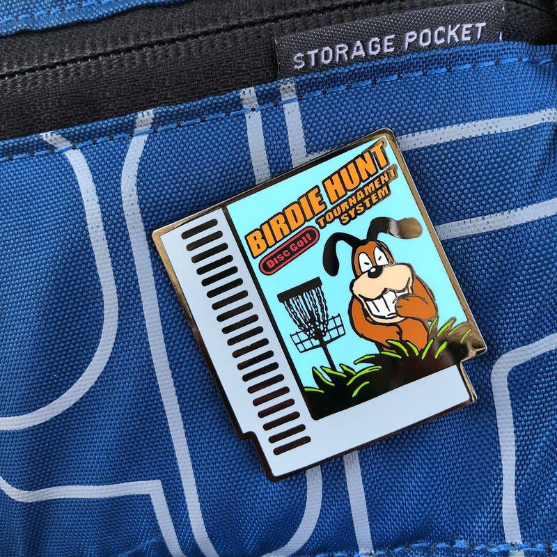 Load image into Gallery viewer, Birdie Hunt Pin - Locking Metal Backer