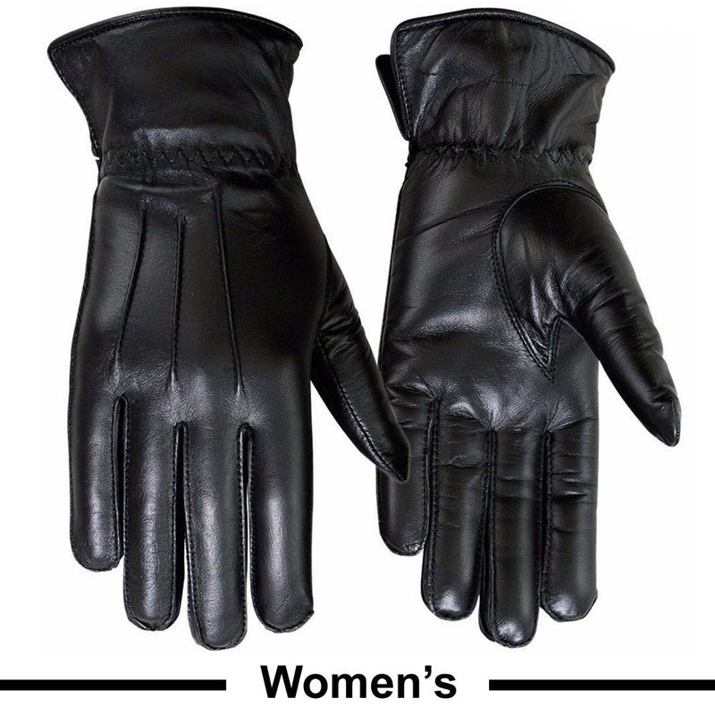 Load image into Gallery viewer, Ladies Warm Winter Dress And Work Gloves, Thermal Lining, Genuine Black Leather