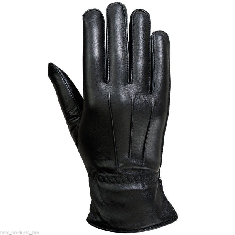 Load image into Gallery viewer, Ladies Warm Winter Dress And Work Gloves, Thermal Lining, Genuine Black Leather