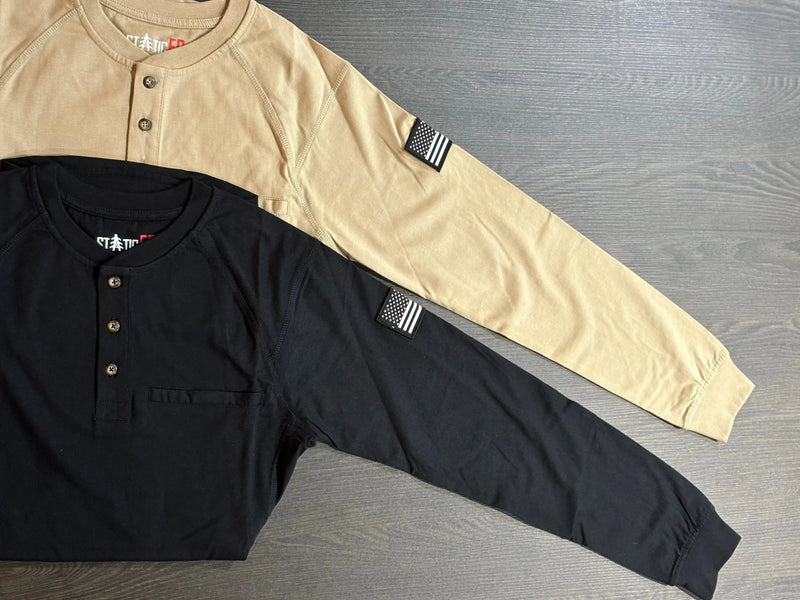 Load image into Gallery viewer, FR 3-Button Henley Shirt - Tan