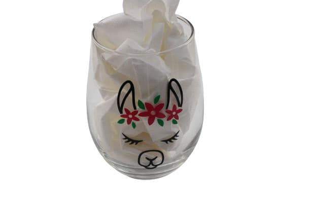 Load image into Gallery viewer, Blissful Alpaca Wine Glass